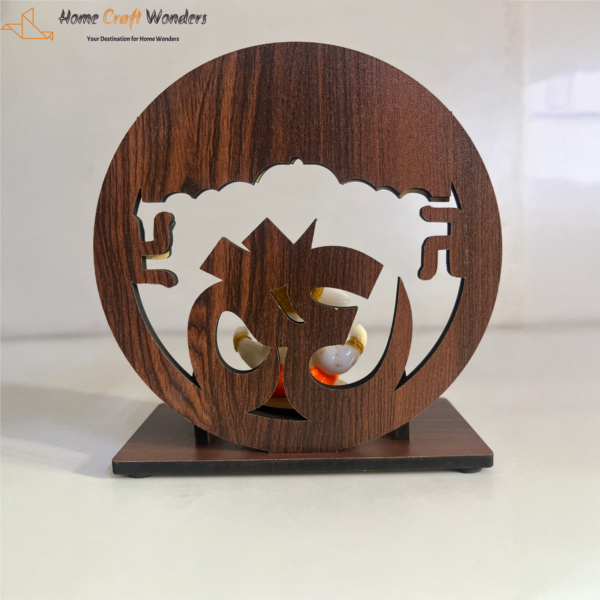 Shree Ganesh Idol with Wooden Frame-HomeCraftWonders